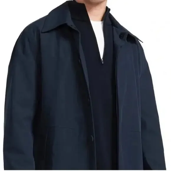 Brady Jacket Mens Tunnel Trench Coat - Sapphire Blue Size L - Picture 4 of 9